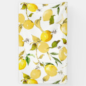 Waterverf citroenen 13 spandoek (Verticaal)