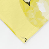 Waterverf citroenen 15 fleece deken (Hoek)