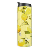 Waterverf citroenen 15 thermosbeker (Geroteerd rechts)