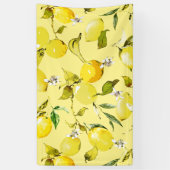Waterverf citroenen 16 spandoek (Verticaal)