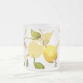 Waterverf citroenen 17 matglas koffiemok (Center)