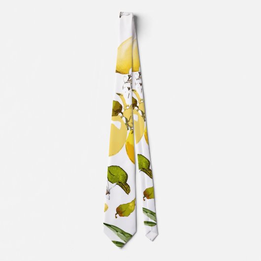 Waterverf citroenen 17 stropdas (Voorkant)
