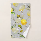 Waterverf citroenen 18 bad handdoek (Handdoek)