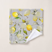 Waterverf citroenen 18 bad handdoek (Wasdoekje)