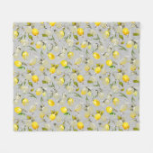 Waterverf citroenen 19 fleece deken (Voorkant (Horizontaal))