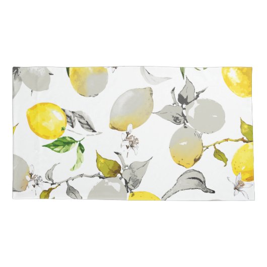 Waterverf citroenen 20 kussensloop (Achterkant)