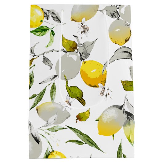 Waterverf citroenen 20 medium cadeauzakje (Achterkant)