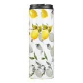 Waterverf citroenen 21 thermosbeker (Achterkant)