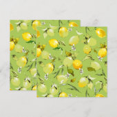 Waterverf citroenen 22 aankondiging (Voorkant / Achterkant)