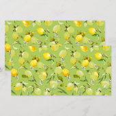 Waterverf citroenen 22 aankondiging (Voorkant / Achterkant)