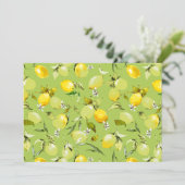 Waterverf citroenen 22 aankondiging (Staand voorkant)