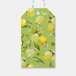 Waterverf citroenen 22 cadeaulabel