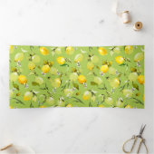 Waterverf citroenen 22 drieluik uitnodiging (Binnen)