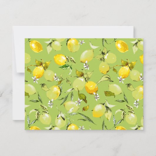 Waterverf citroenen 22 notitiekaartje (Voorkant)