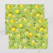 Waterverf citroenen 22 notitiekaartje (Voorkant / Achterkant)