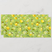 Waterverf citroenen 22 save the date (Voorkant / Achterkant)