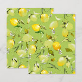 Waterverf citroenen 22 save the date (Voorkant / Achterkant)