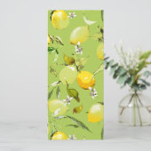 Waterverf citroenen 22 save the date (Staand voorkant)