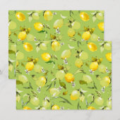 Waterverf citroenen 22 save the date (Voorkant / Achterkant)