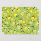 Waterverf citroenen 22 save the date (Voorkant / Achterkant)