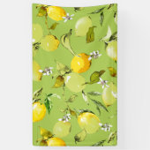 Waterverf citroenen 22 spandoek (Verticaal)