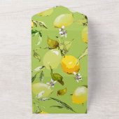 Waterverf citroenen 23 all in one uitnodiging (Buitenkant)