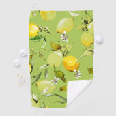 Waterverf citroenen 23 golfhanddoek (Insitu)