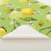 Waterverf citroenen 23 sherpa deken (3/4)