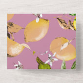 Waterverf citroenen 24 all in one uitnodiging (Achterkant)