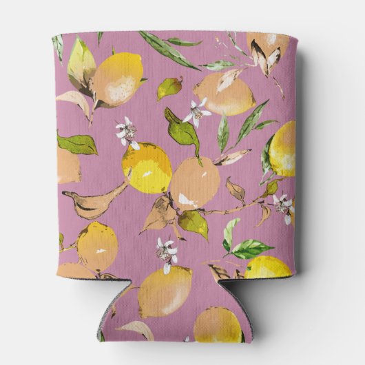 Waterverf citroenen 24 blikjeskoeler (Achterkant)