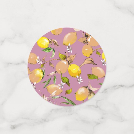 Waterverf citroenen 24 confetti (Kleine voorkant)