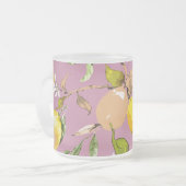 Waterverf citroenen 24 matglas koffiemok (Voorkant links)