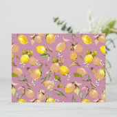 Waterverf citroenen 25 aankondiging (Staand voorkant)