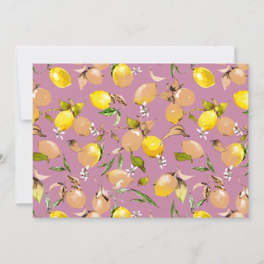 Waterverf citroenen 25 aankondiging (Voorkant)