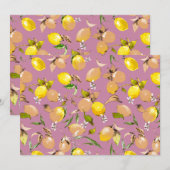 Waterverf citroenen 25 aankondiging (Voorkant / Achterkant)