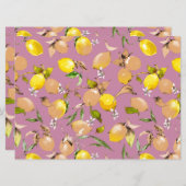 Waterverf citroenen 25 aankondiging (Voorkant / Achterkant)