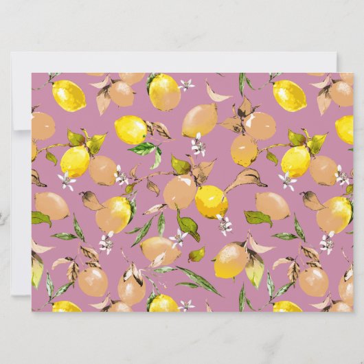 Waterverf citroenen 25 aankondiging (Achterkant)