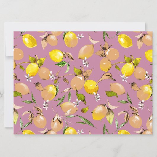 Waterverf citroenen 25 aankondiging (Voorkant)