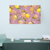 Waterverf citroenen 25 spandoek (Beurs)