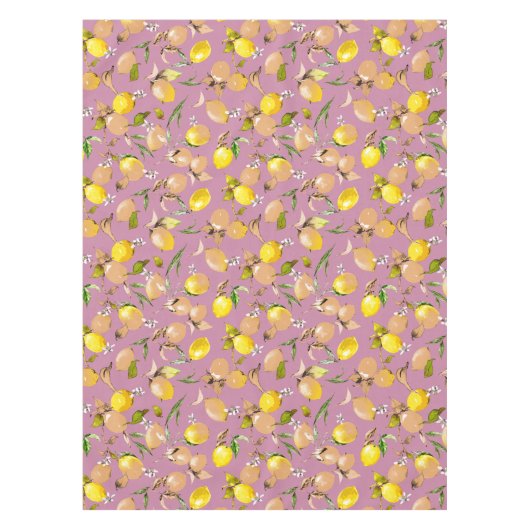 Waterverf citroenen 25 tafelkleed (Voorkant)