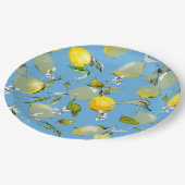 Waterverf citroenen 26 papieren bordje (Gekanteld)