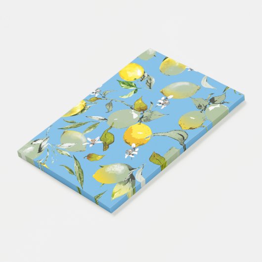 Waterverf citroenen 26 post-it® notes (Schuin)