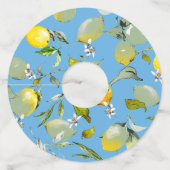 Waterverf citroenen 26 wijnglaslabel (Achterkant)