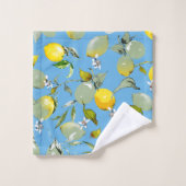 Waterverf citroenen 27 bad handdoek (Wasdoekje)