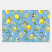 Waterverf citroenen 27 inpakpapier vel (Voorkant 2)