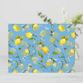 Waterverf citroenen 27 kaart (Staand voorkant)