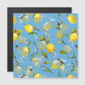 Waterverf citroenen 27 magnetische uitnodiging (Voorkant / Achterkant)