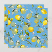 Waterverf citroenen 27 save the date (Voorkant / Achterkant)