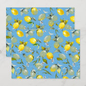 Waterverf citroenen 27 save the date (Voorkant / Achterkant)