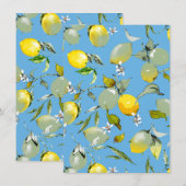Waterverf citroenen 27 save the date (Voorkant / Achterkant)